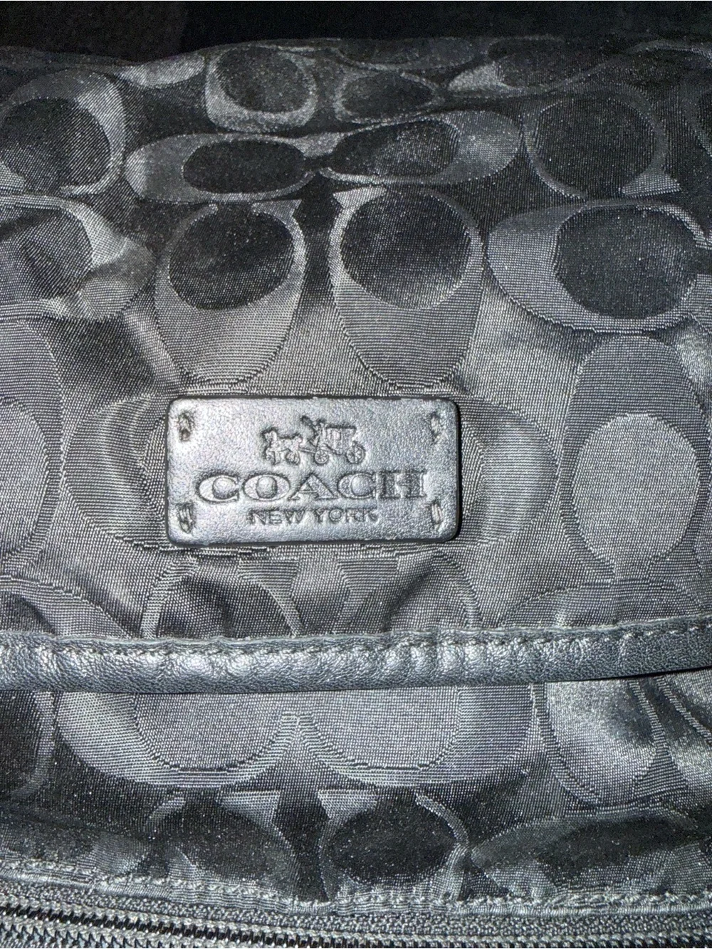 Coach backpack black